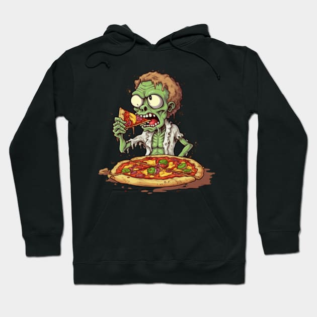 Pizza Zombie: Science Gourmet Hoodie by emblemat2000@gmail.com